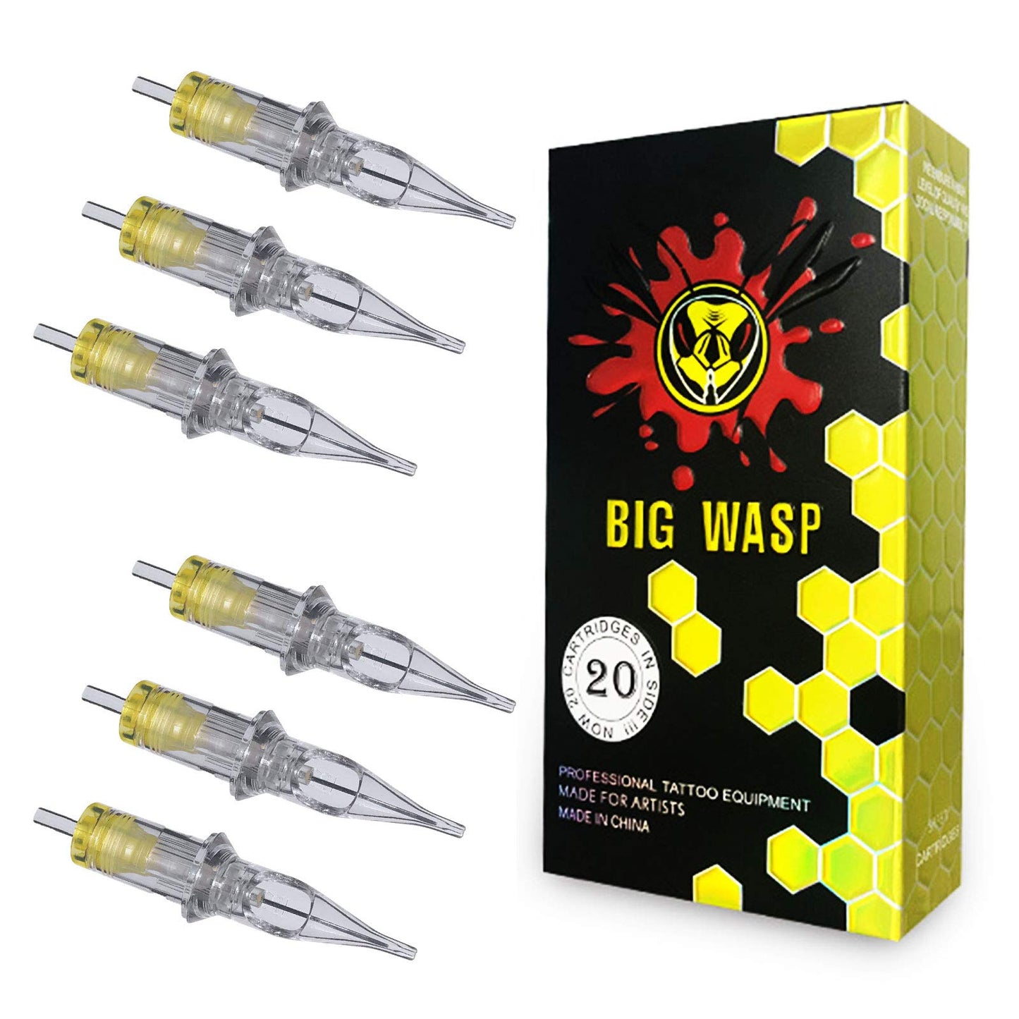 BIGWASP 4th Gen 1203RS Tattoo Cartridge – 3 Round Shader (3RS) | 20 Pcs