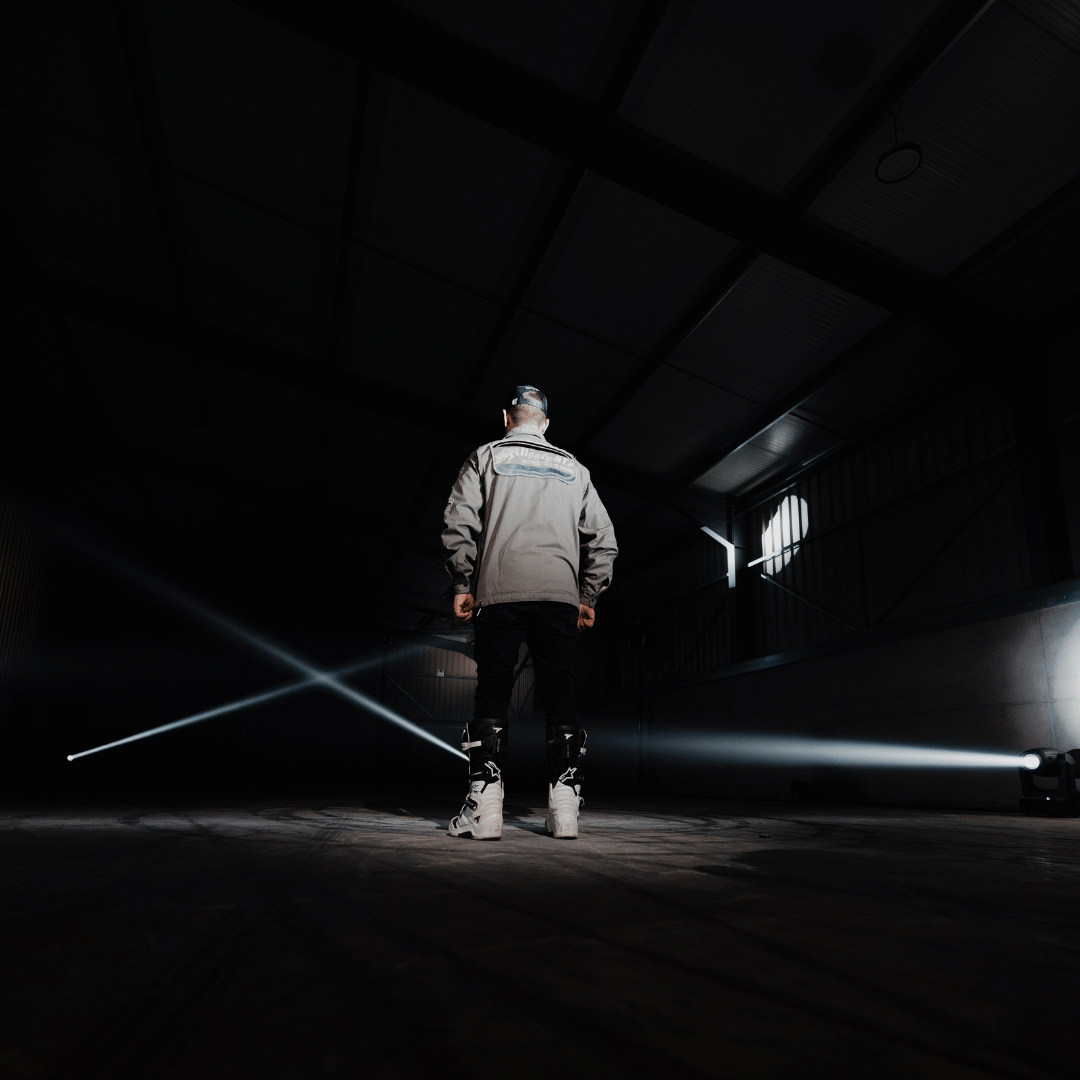 Grey Flattrack Moto Shacket