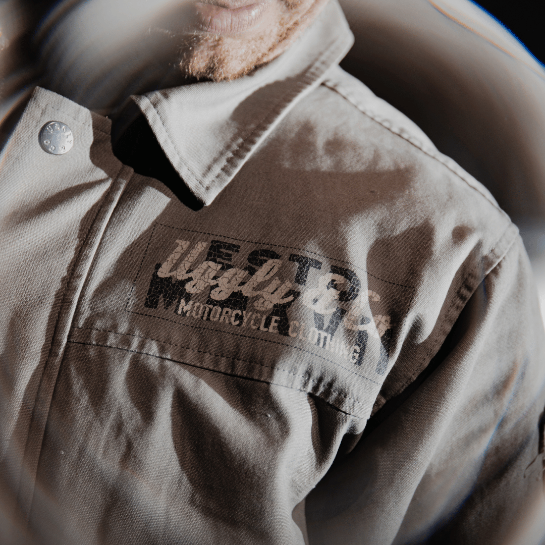 Grey Flattrack Moto Shacket