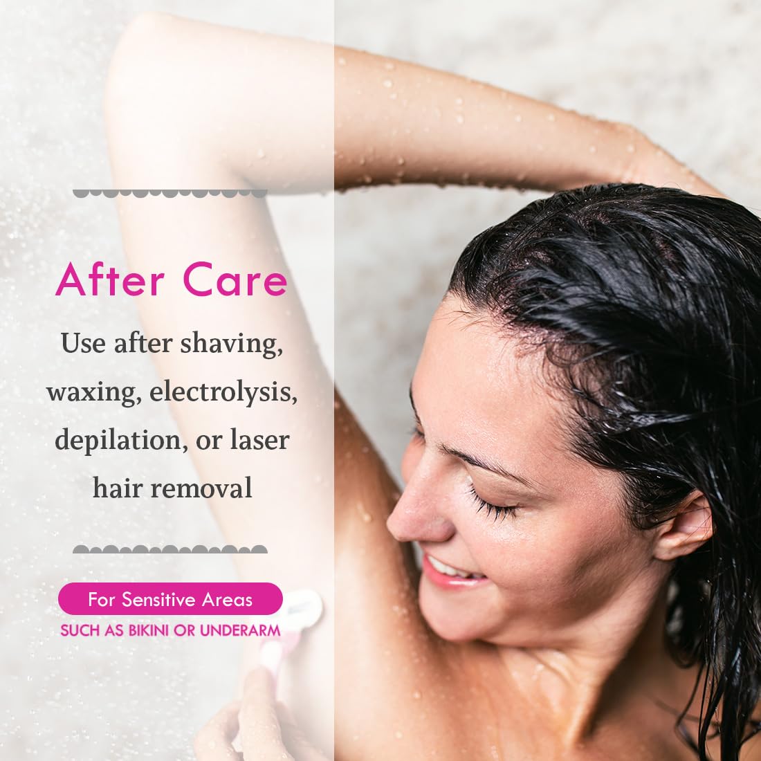 Bikini Zone Medicated After Shave Creme with Lidocaine – 1 Oz, 2 Pack
