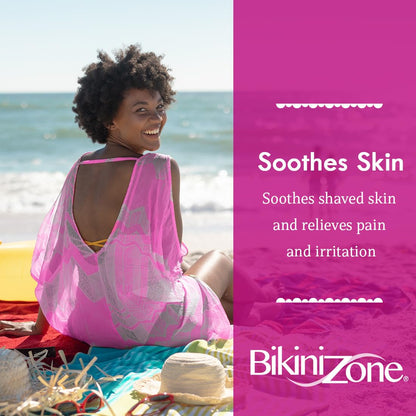 Bikini Zone Medicated After Shave Gel with Lidocaine - Razor Bump Relief, 1 Oz, 2 Pack