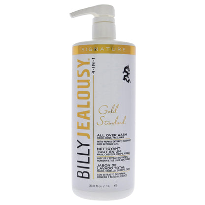 Billy Jealousy Gold Standard 4-in-1 All Over Wash — Shampoo, Body, Face & Hair