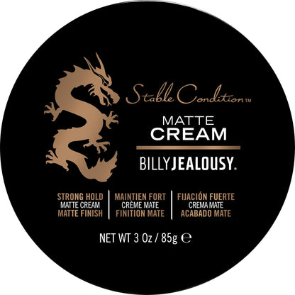 Billy Jealousy Stable Condition Matte Cream – Natural Hold, Matte Finish, Water-Based