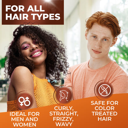 BINGO HAIR CARE Moroccan Argan Oil Shampoo – Sulfate Free, Anti-Frizz Hydration for All Hair Types