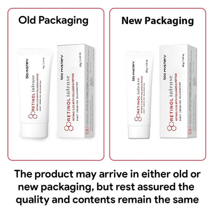 Bio Mystery Retinol 0.1% Intense Cream – Night Cream with Collagen & Peptides | Smooths Fine Lines, 40 g
