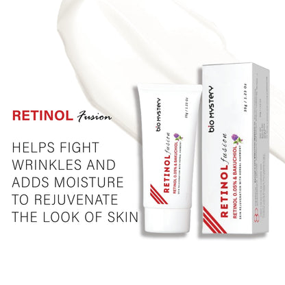 Bio Mystery Retinol 0.05% Fusion Cream with Bakuchiol – Gentle Anti-Aging for Sensitive Skin – 40g / 1.41 oz