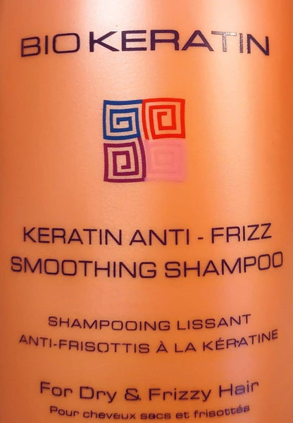 Bio PureOils Keratin Anti-Frizz Smoothing Shampoo – Sulfate-Free, Color-Safe, Made in Italy