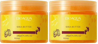 BIOAQUA Foot Care Herbal Scrub & Massage Cream – Gentle Exfoliation, Shea Oil, Pack of 2