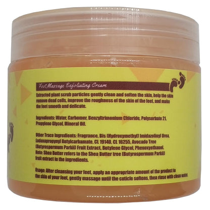 BIOAQUA Foot Care Herbal Scrub & Massage Cream – Gentle Exfoliation, Shea Oil, Pack of 2