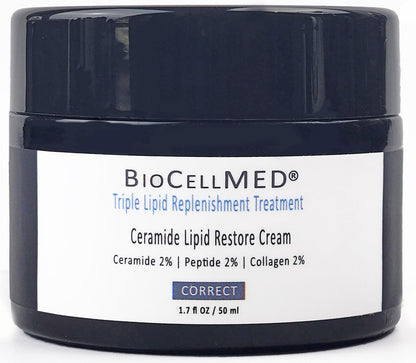 BIOCELLMED Triple Lipid Restore Ceramide Cream 2:2:2 Night Face Cream – Silicone-Free, Paraben-Free for Aging, Normal & Dry Skin
