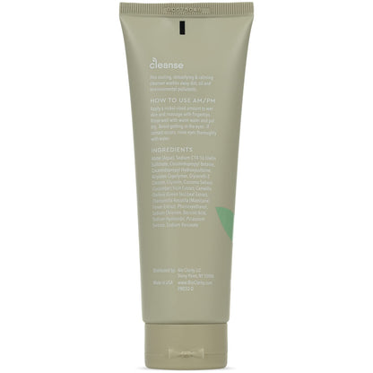 BioClarity Face Cleanser | 100% Vegan, Gentle Wash with Cucumber, Green Tea & Chamomile | 4 oz