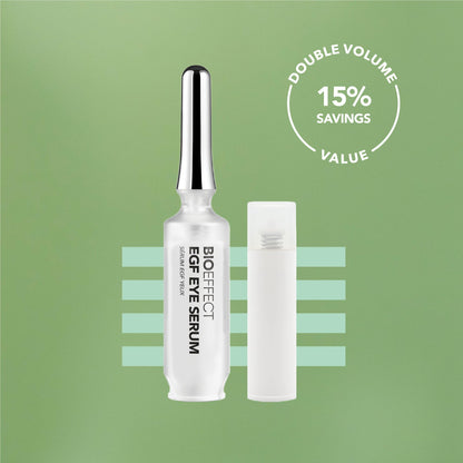 Bioeffect EGF Eye Serum with De-Puffer Rollerball – Age-Defying Under-Eye Care (12 mL total)