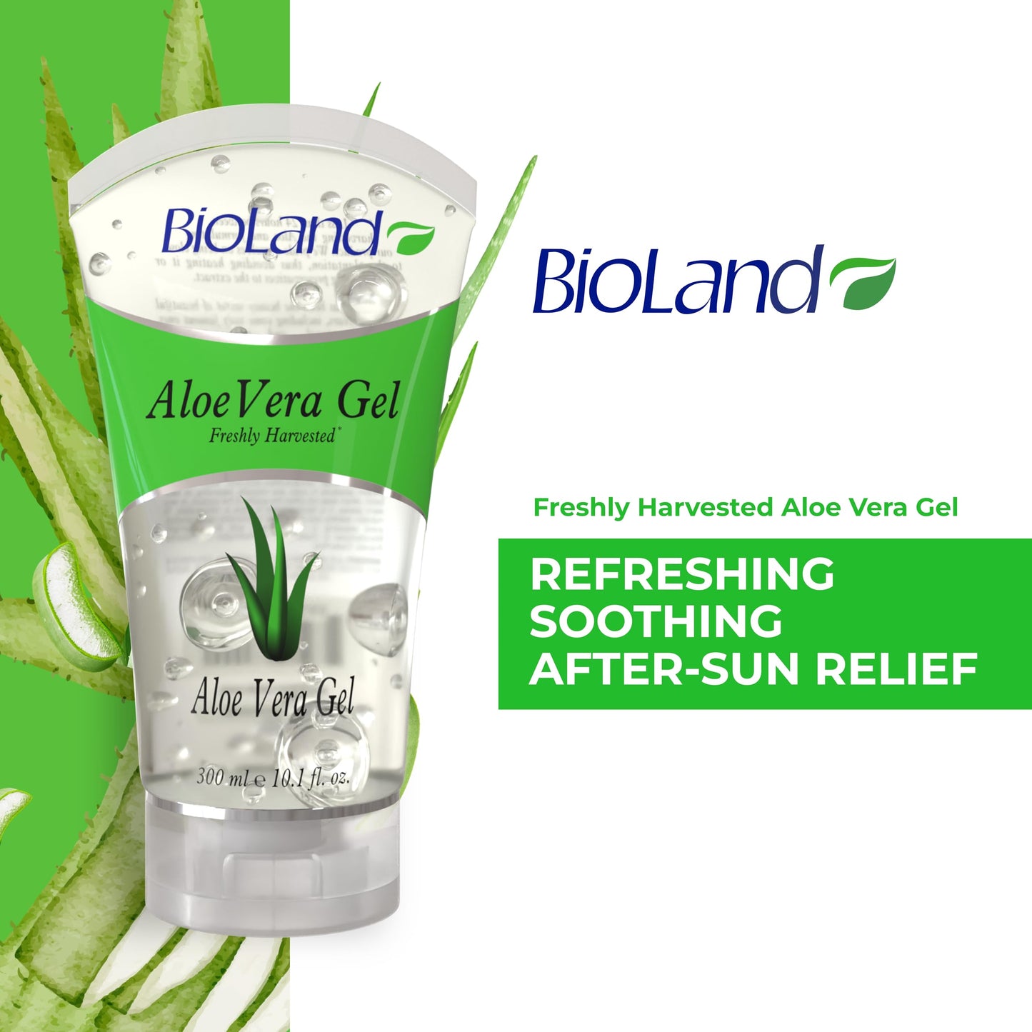 Bioland Organic Aloe Vera Gel – Freshly Harvested & Cold Processed for Hydration