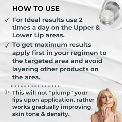 BIONOVA Anti-Aging Upper Lip Treatment with UV Chromophores – Reduce Lip Lines & Prevent Lipstick Bleed (0.5 oz)