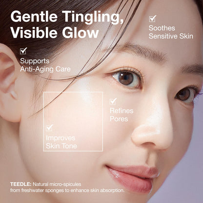 BIOOA PDRN Teedle Shot 300 Spicule Microneedling Serum | Minimize Pores & Fine Lines