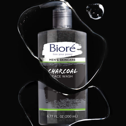 Biore Men's Charcoal Face Wash – Deep Pore Cleanse & Refresh