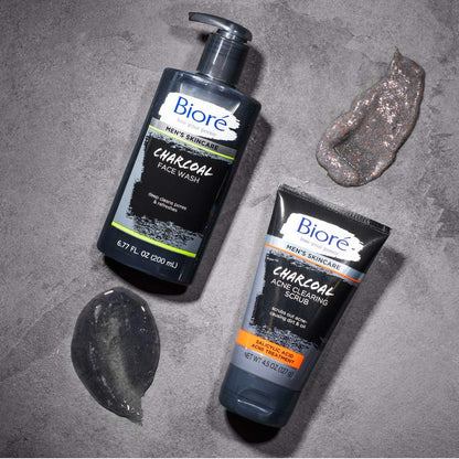 Biore Men's Charcoal Face Wash – Deep Pore Cleanse & Refresh