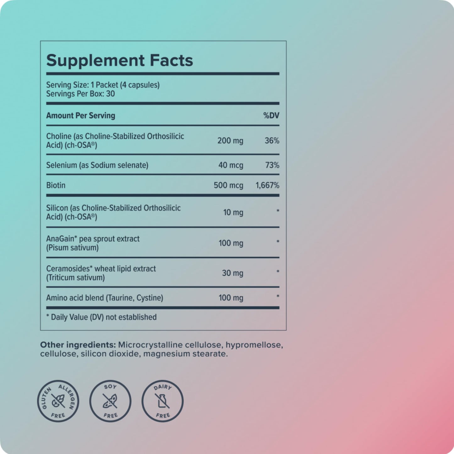 BioSil Advanced Hair Growth Formula | 30 Packets | Patented ch-OSA for Thicker, Stronger Hair