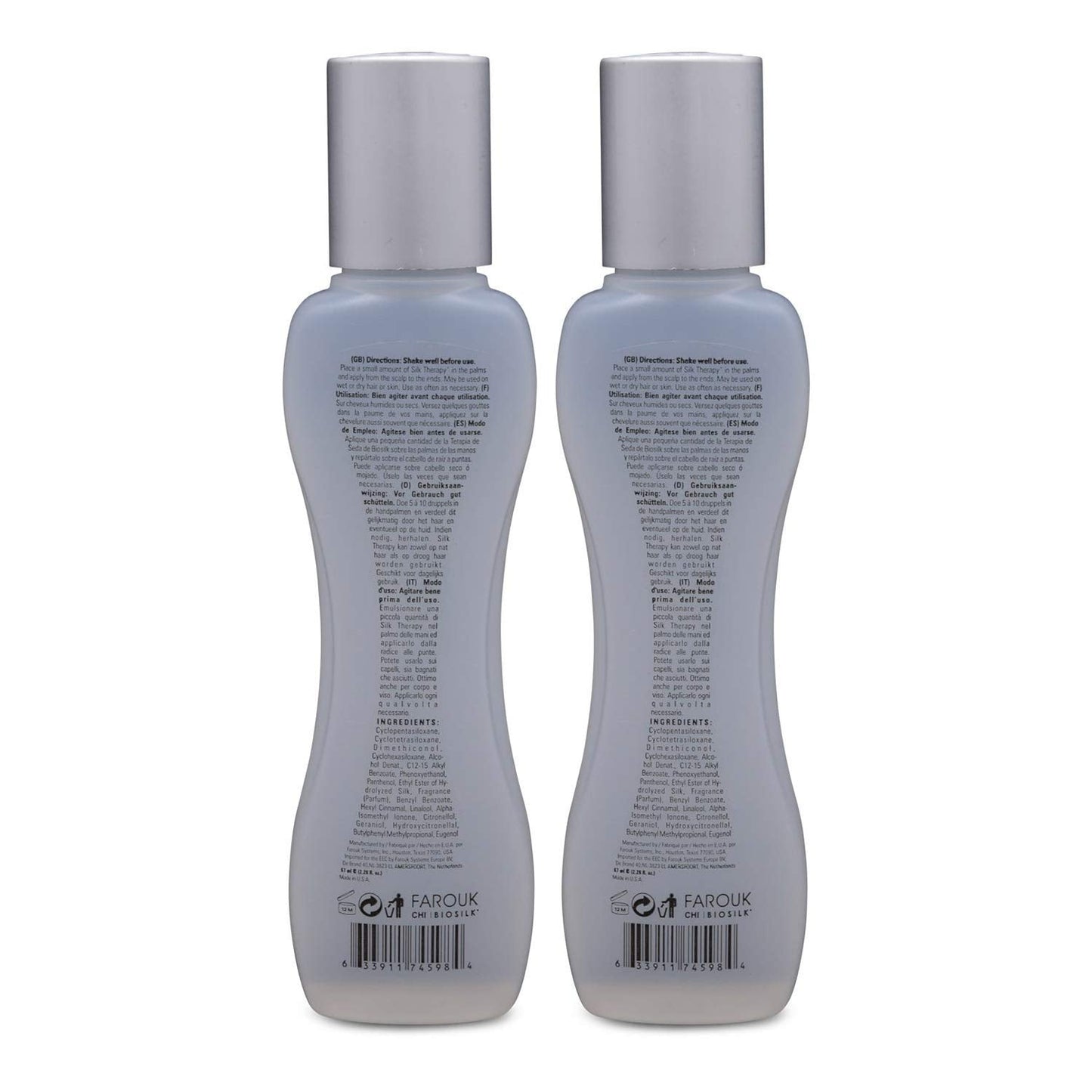 BioSilk Silk Therapy Cure – Leave-In Hair Treatment, 2.26 oz (Pack of 2)