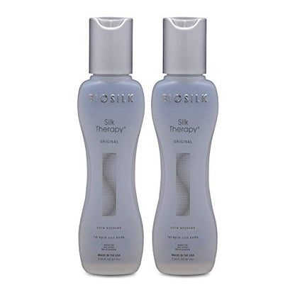 BioSilk Silk Therapy Leave-In Treatment – Replenishing Hair Repair, 2.26 Oz (Pack of 2)