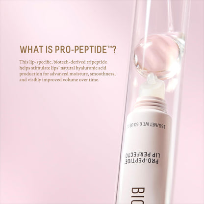 BIOSSANCE Pro-Peptide Lip Perfector – Vegan Lip Balm with Hyaluronic Acid