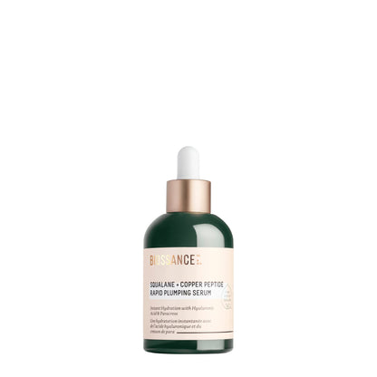 BIOSSANCE Squalane + Copper Peptide Rapid Plumping Serum – Hydration, Firming, 1.69oz