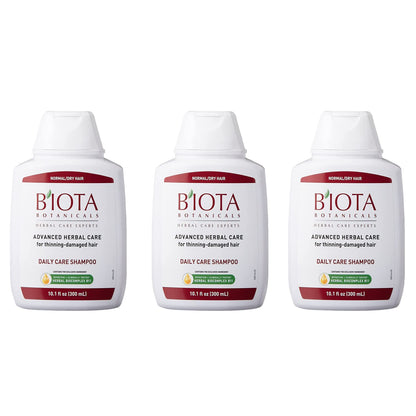 Biota B'IOTA Botanicals Daily Care Shampoo for Normal/Dry Thinning Hair — 10.1 oz Pack of 3