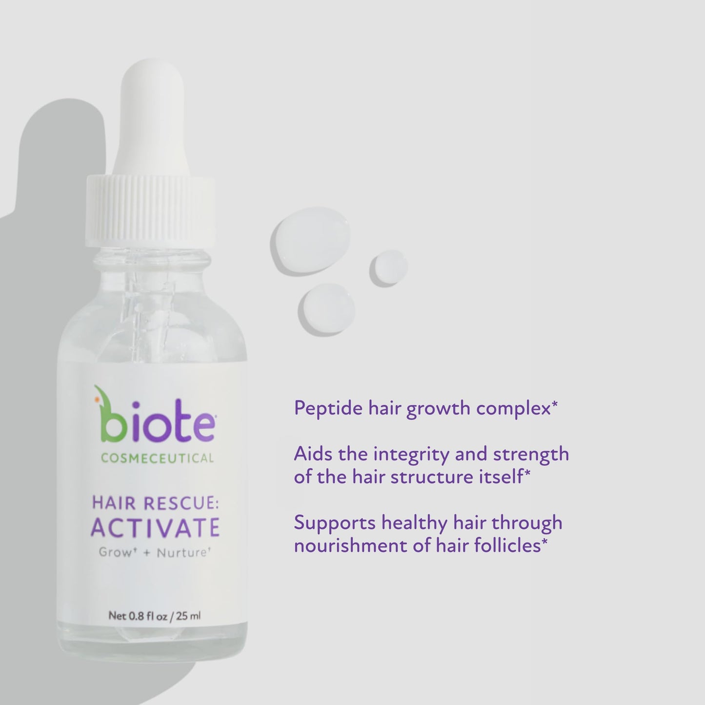 Biote Hair Rescue Activate – Grow + Nurture Hair (25 ml)