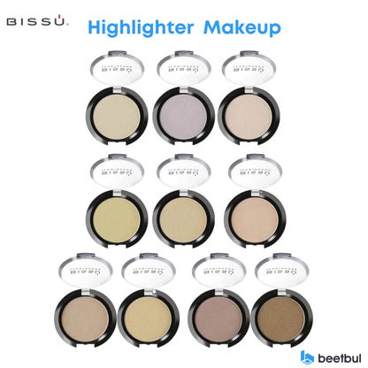 Bissú Powder Highlighter Makeup – Lightweight Silky Formula, 10 Shades (06 Virgo) – 4.5 g