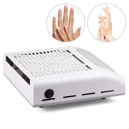 Biutee Nail Dust Collector – 80W Vacuum with 2 Reusable Filters | Low Noise Nail Salon Extractor