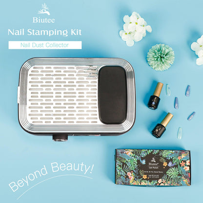 Biutee Rechargeable Nail Dust Collector — 80W Power, 2 Reusable Filters, Adjustable Suction
