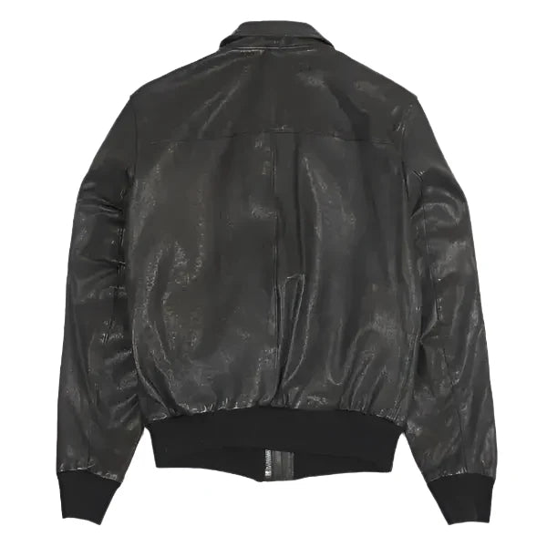 Men’s Black A-2 Leather Jacket