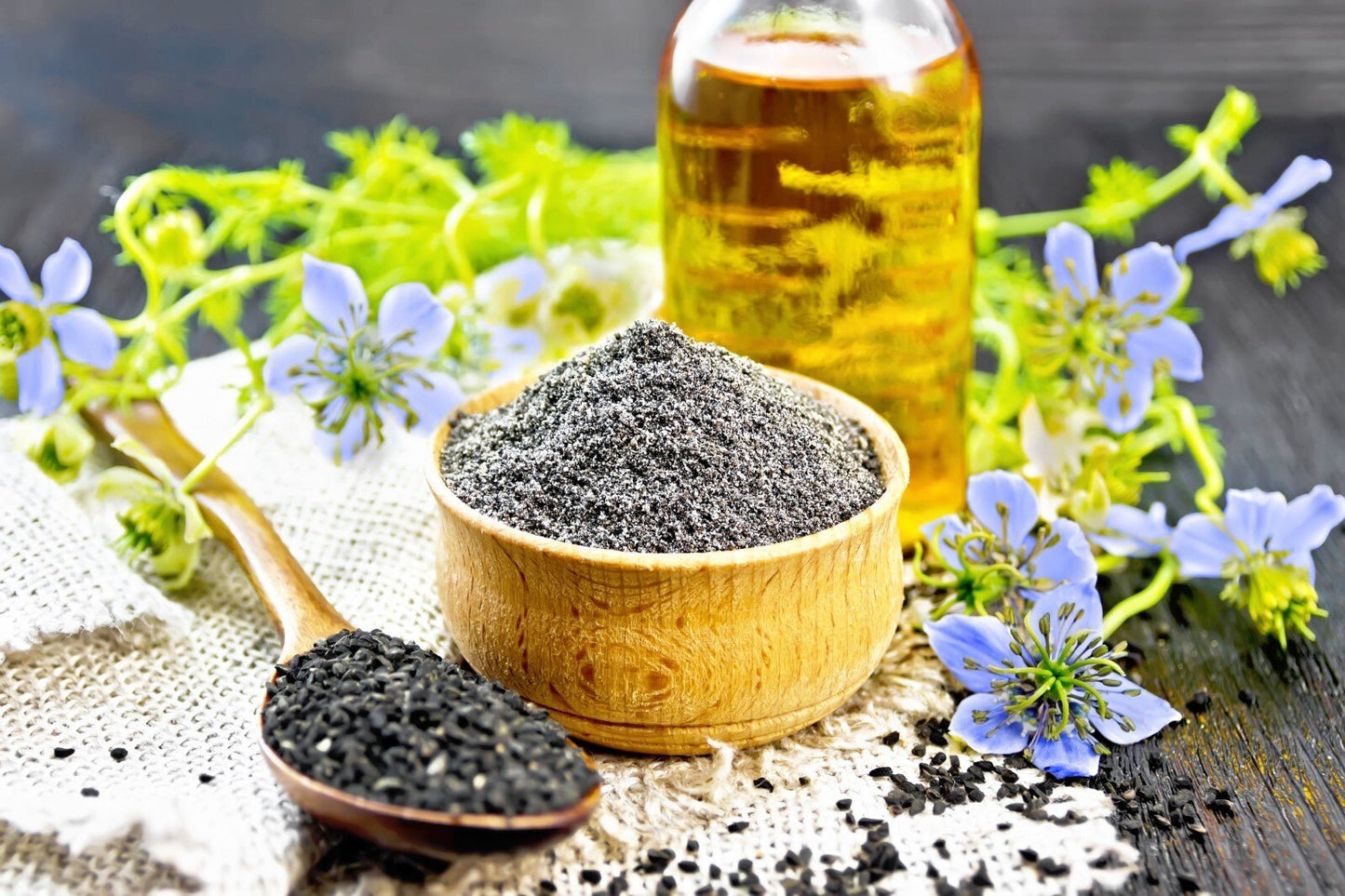 Black Cumin Seed Oil Nigella Sativa 100ml Pure Organic Cold Pressed Virgin