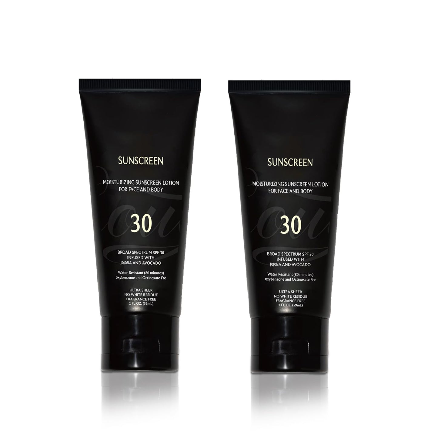 Face Sunscreen Black Girl SPF 30 – No White Cast, Moisturizing 2-Pack