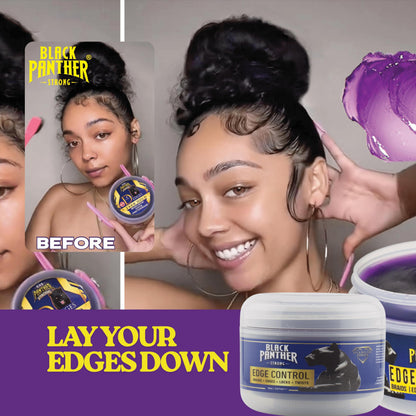 Black Panther Strong Diamond Edges Edge Control – Flexible Hold for Natural & Relaxed Hair | 4C Edge Gel
