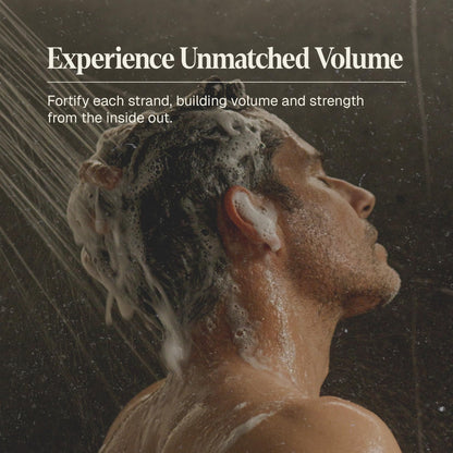 Black Wolf Thickening & Volumizing Shampoo for Men — Biotin, Keratin & Rice Protein for Fuller Hair