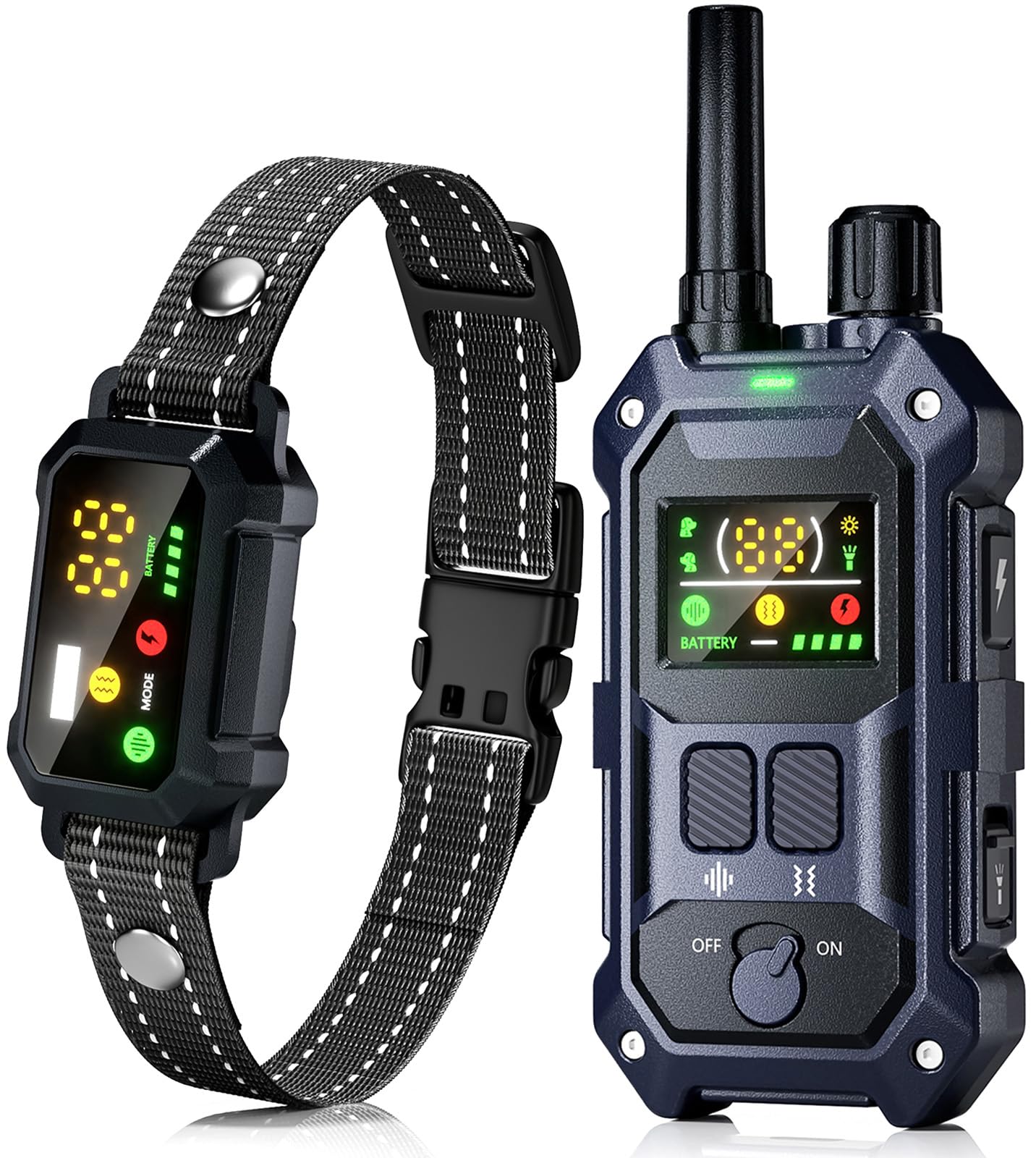 BLACKDOG Military Dog Shock Collar – 4200ft Range, 4 Modes, IP67 Waterproof