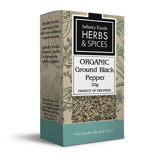 Infinity Foods Organic Ground Black Pepper