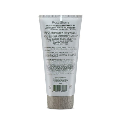 Blackstone Men's Post Shave Moisturizer with Tea Tree Oil & Shea Butter | Cooling Sandalwood Balm 6 oz