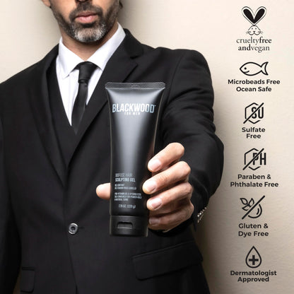 Blackwood For Men BioFuse Hair Sculpting Gel – Long-Lasting Hold, Natural Vegan Formula, All Hair Types