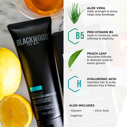Blackwood For Men HydroBlast Moisturizing Conditioner | Deep Hydration for Damaged & Dry Hair