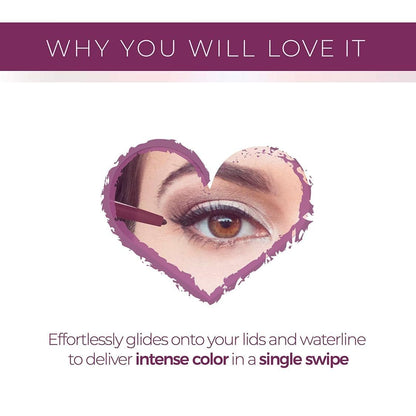 blinc Eyeliner Pencil – Waterproof Gel Eyeliner with Built-In Sharpener | Vegan & Cruelty-Free