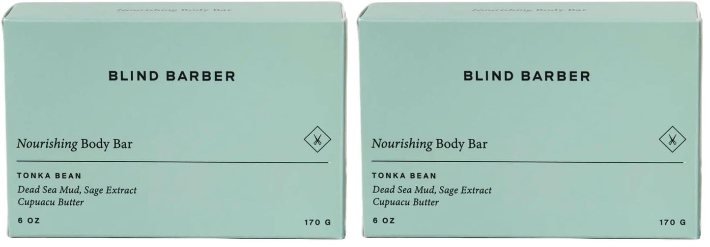 Blind Barber Nourishing Bar Soap for Men – Hydrating Body Bar, Gentle Cleanse (Pack of 2)