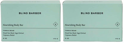 Blind Barber Nourishing Bar Soap for Men – Hydrating Body Bar, Gentle Cleanse (Pack of 2)