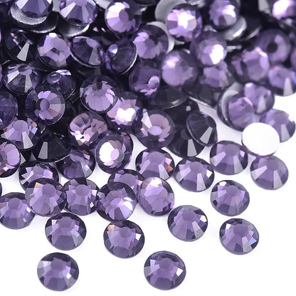 BLINGINBOX Flatback Rhinestones Bulk – 14400pcs SS10 2.7–2.9mm Tanzanite Crystal Glass