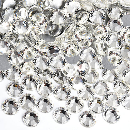 Blinginbox Flatback Rhinestones Bulk – 2880 Crystal Glass SS30 6.4-6.6mm for Crafts