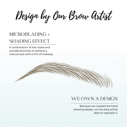 Bliss and Beyond USA Eyebrow Tattoo Stickers – 2 Sheets Waterproof, Long-Lasting, Natural Las Vegas Light Brown