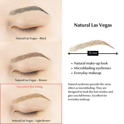 Bliss and Beyond USA | Waterproof Eyebrow Tattoo Stickers with Real Hair Stroke Look