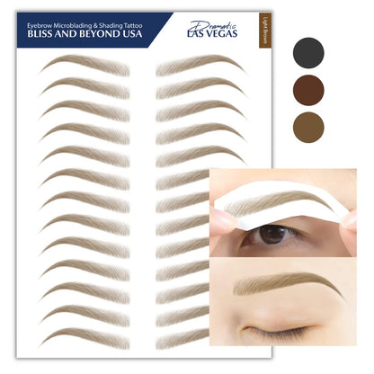 Bliss and Beyond USA | Microblading & Shading Brow Kit – Non-toxic, Vegan, Light Brown (Las Vegas)