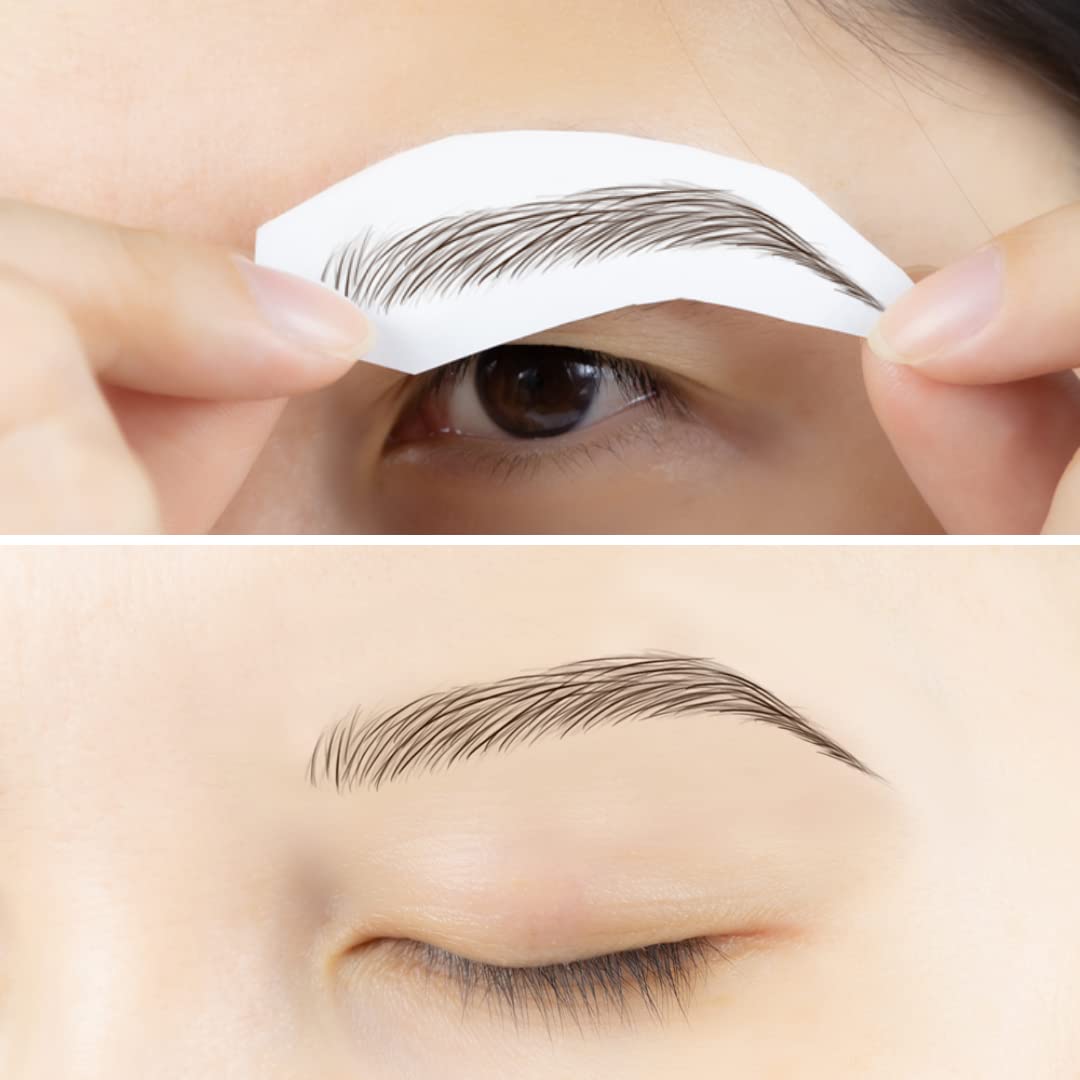 Bliss and Beyond USA | Waterproof Eyebrow Tattoo Stickers with Real Hair Stroke Look